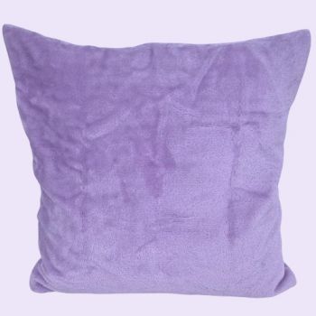 Super Zachte Fleece Kussen Hoes 40 x 40cm - Kleur: Lila