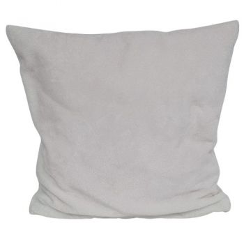 Super Zachte Fleece Kussen Hoes 40 x 40cm - Kleur: Creme-Wit