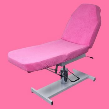 Behandelstoelhoes Badstof - Universele Behandelstoelhoes badstof - Hoes voor behandelstoel Badstof - Kleur: Roze