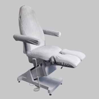 Pedicurebehandelstoelhoes - Pedicure Stoelhoes - Stoelhoes Velours Pedicure - Kleur: Grijs