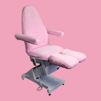 Pedicurebehandelstoelhoes - Pedicure Stoelhoes - Stoelhoes Velours Pedicure - Kleur: Licht Roze