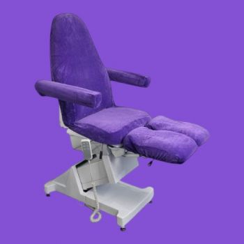 Pedicurebehandelstoelhoes - Pedicure Stoelhoes - Stoelhoes Velours Pedicure - Kleur: Paars