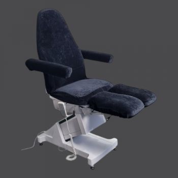 Pedicurebehandelstoelhoes - Pedicure Stoelhoes - Stoelhoes Velours Pedicure - Kleur: Zwart