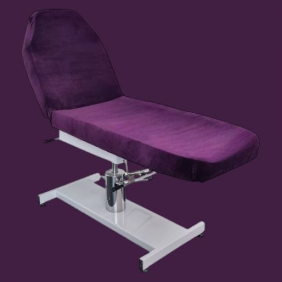 Behandelstoelhoes Velours - Universele Behandelstoelhoes Velours - Hoes voor behandelstoel Velours - Kleur: Donker-Paars Behandelstoelhoes Velours - Universele Behandelstoelhoes Velours - Hoes voor behandelstoel Velours - Kleur: Donker-Paars