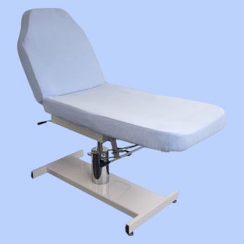 Behandelstoelhoes Velours - Universele Behandelstoelhoes Velours - Hoes voor behandelstoel Velours - Kleur: Licht-Blauw