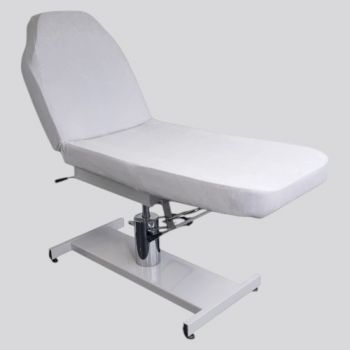 Behandelstoelhoes Velours - Universele Behandelstoelhoes Velours - Hoes voor behandelstoel Velours - Kleur: Licht-Grijs