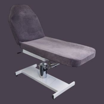 Behandelstoelhoes Velours - Universele Behandelstoelhoes Velours - Hoes voor behandelstoel Velours - Kleur: Antraciet