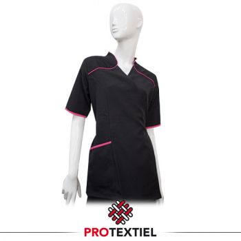 Wikkeltuniek Wendy:  Zwart met roze rand